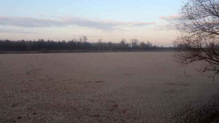 Il Po in magra a 20 anni dalla storica piena del 2000