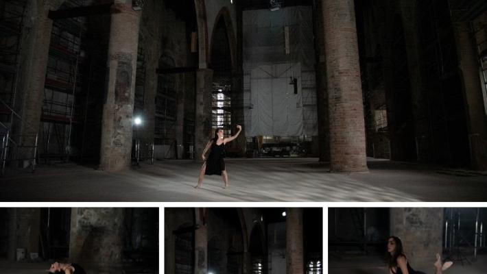 La danza della prima ballerina della Scala nella chiesa rinata