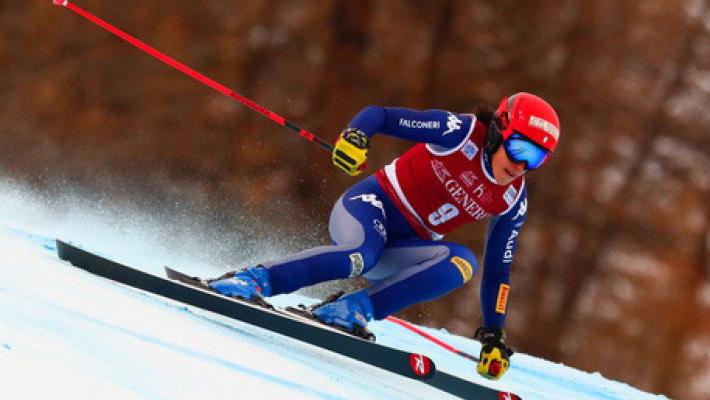 Brignone terza nel SuperG della Val d'Isere