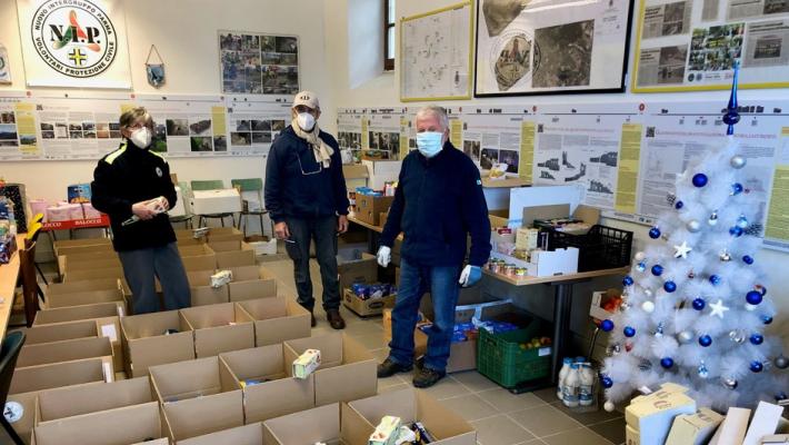 Pacchi dono, protezione civile mobilitata