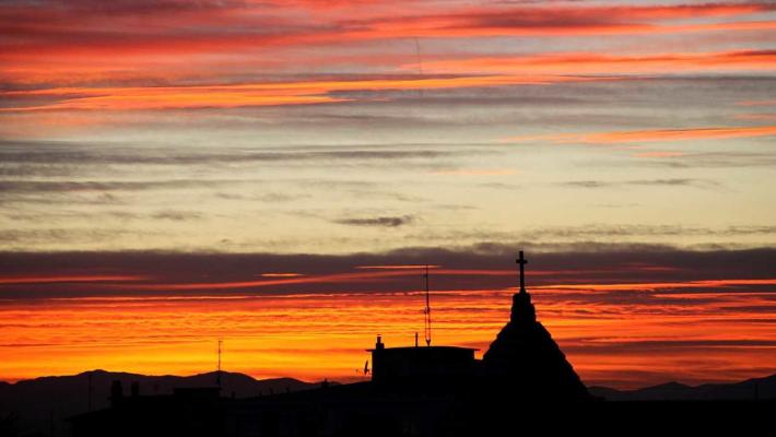 Tramonto a Parma