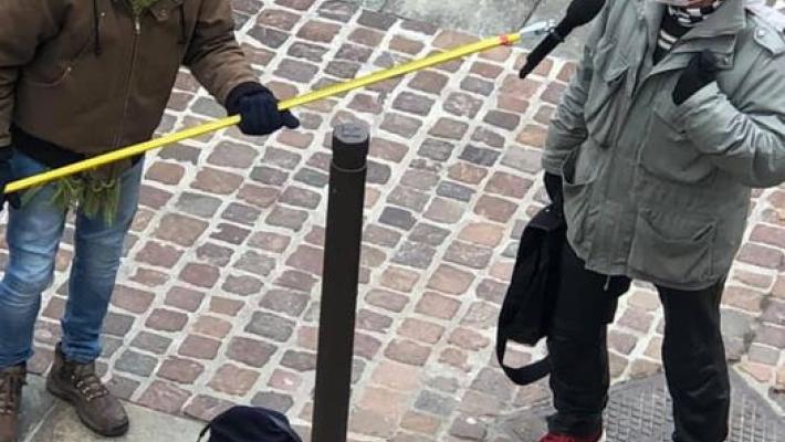 L'inviato Militello in piazza a Fidenza