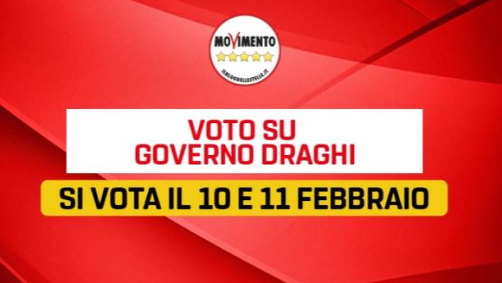 M5S, voto su Rousseau per decidere se sostenere  Draghi