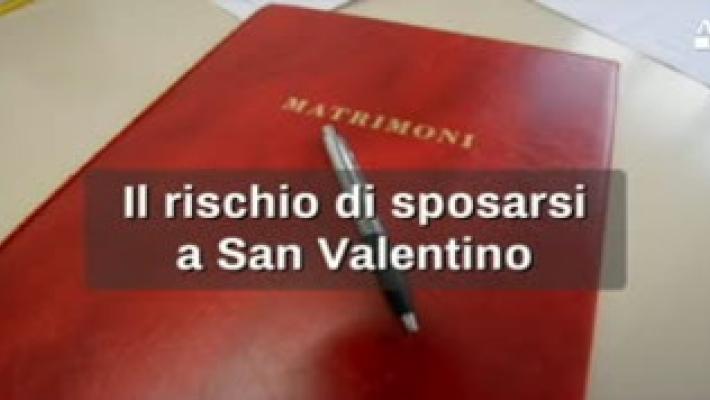 I matrimoni celebrati a San Valentino sono più a rischio della media