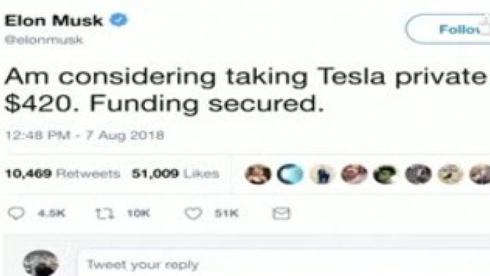 Musk nel mirino della Sec. Il titolo crolla