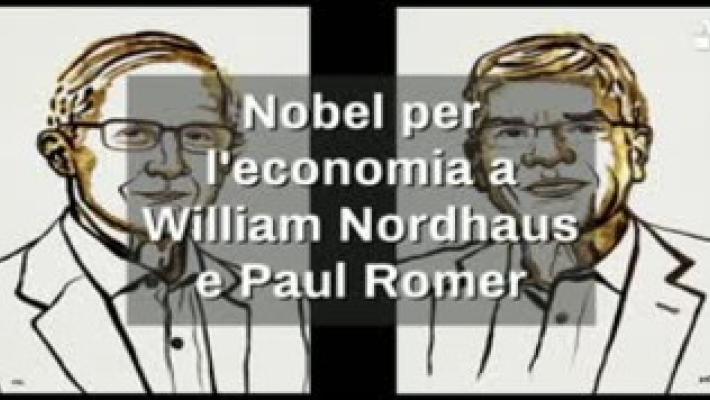 Nobel per l'economia a Nordhaus e Romer