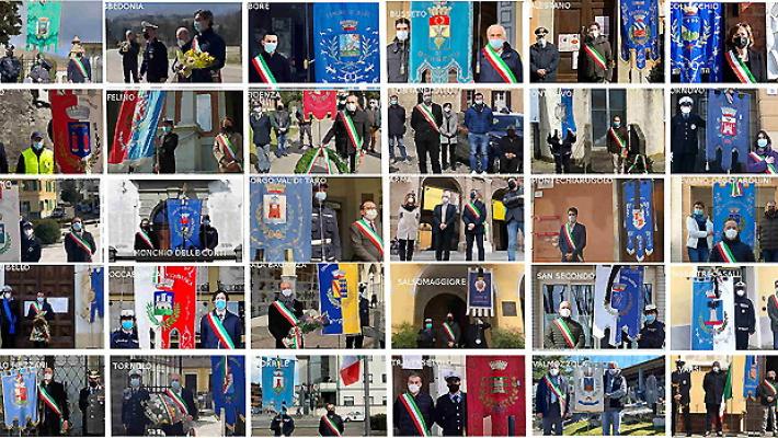 I Sindaci della provincia  hanno ricordato le vittime del Covid