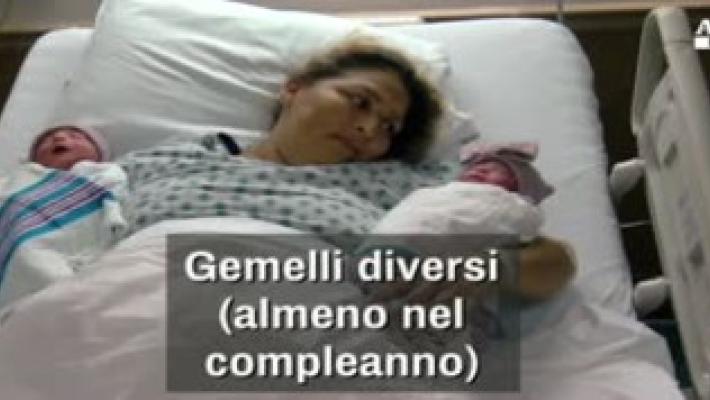 Gemelli diversi (di compleanno): uno &egrave; nato nel 2017, l'altro allo scoccare del 2018