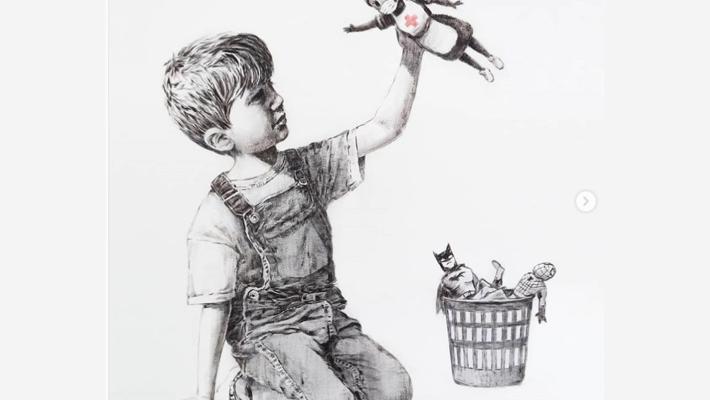 Asta record per Banksy, opera battuta a 19,4 milioni