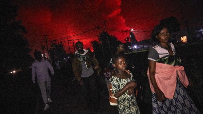 Si ferma la colata di lava del vulcano Nyiragongo