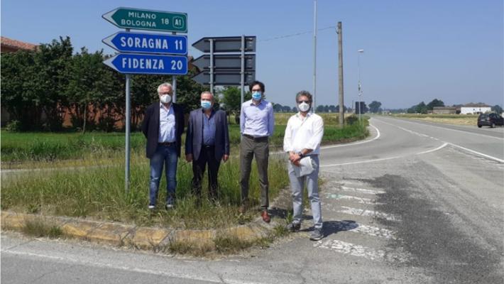  Ragazzola: rotatoria in arrivo all'incrocio tra le provinciali di Cremona e di Diolo