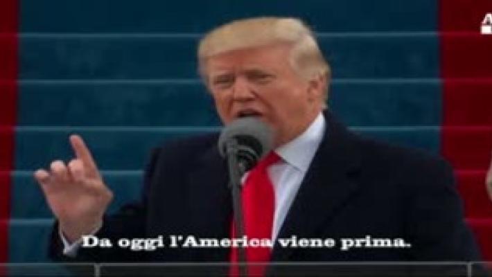 Trump: ''Da oggi l'America viene prima''
