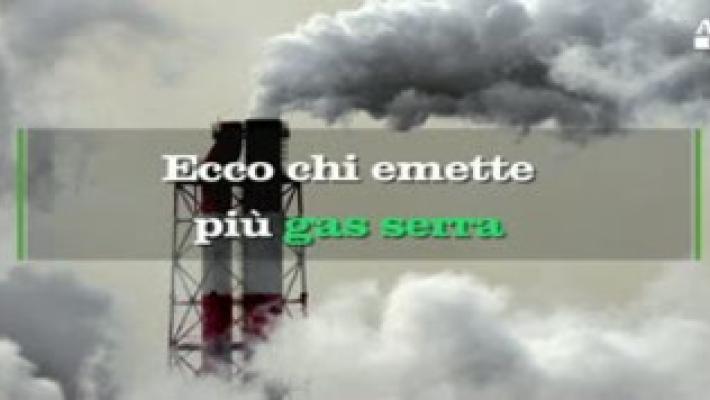Ecco chi emette piu' gas serra