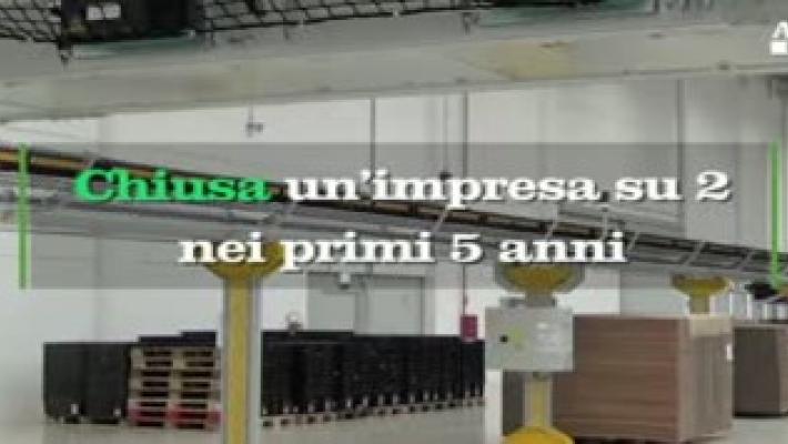 Chiusa un'impresa su due nei primi 5 anni