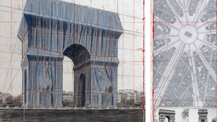 Parigi impacchetta l'Arco di Trionfo