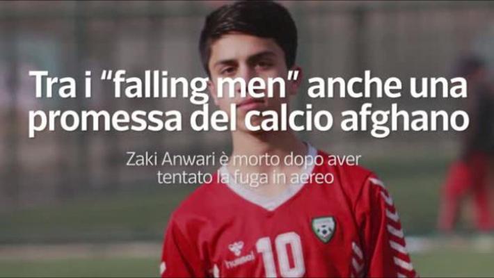 Calcio si inginocchi anche per Zaki Anwari precipitato dall'aereo in fuga da Kabul