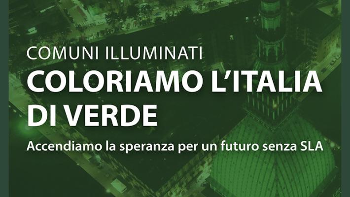 Sabato sera il Municipio di Parma si illumina di verde per dare speranza ai malati di SLA