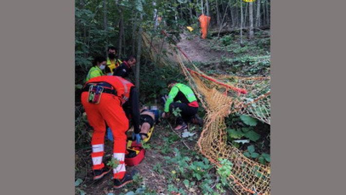 Sestola, 35enne parmigiano cade nel Bike Park e si ferisce
