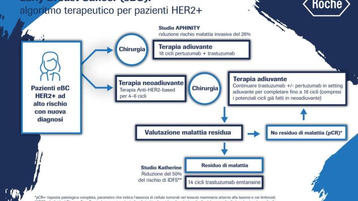 Due nuove molecole per la cura del tumore al seno HER2+ in fase precoce