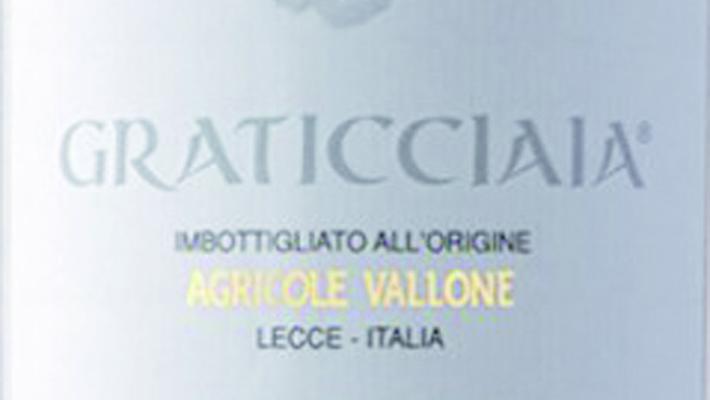 A. Vallone Negramaro Salento Graticciaia '15