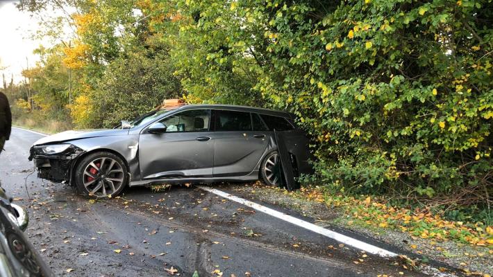 San Vitale Baganza, pauroso incidente ma senza conseguenze per il conducente