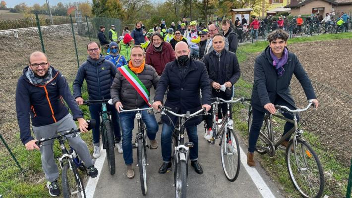 Inaugurata la nuova ciclabile Salso-Fidenza