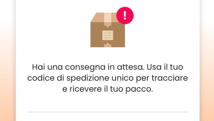 La truffa del pacco? Arriva via sms