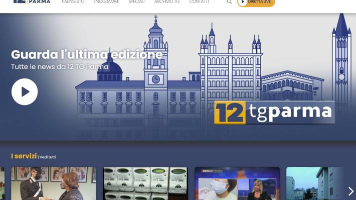 12 Tv Parma, un sito rinnovato e all'avanguardia