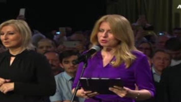 Trionfo Caputova: è la prima donna presidente della Slovacchia  Video