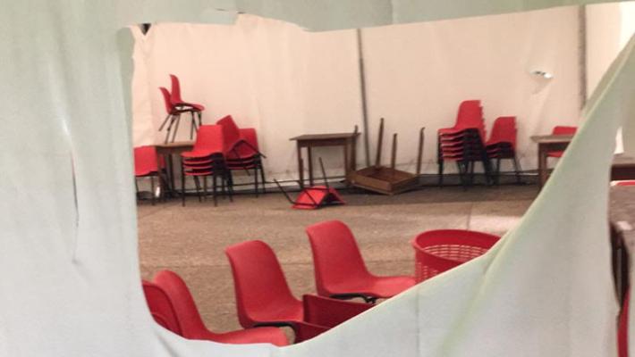 Parco Corazza, squarciato il tendone della festa di San Vitale  