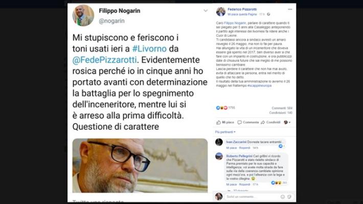 Nogarin vs Pizzarotti (e ritorno): a colpi di... inceneritore