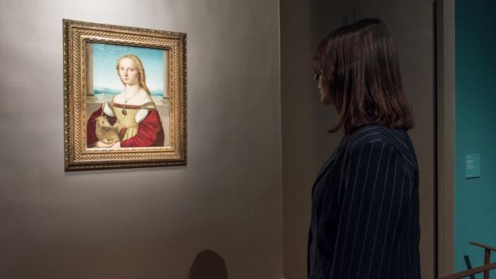 Alle Gallerie d'Italia - Napoli la "Dama col liocorno" di Raffaello