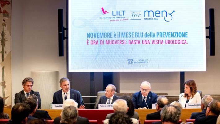 Prevenzione dei tumori maschili, Lilt lancia la campagna "Nastro Blu"