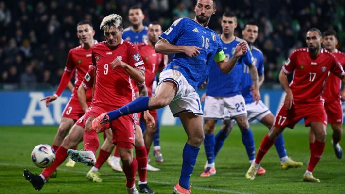 L'Italia vince in Moldova 2-0, decidono nel finale Mancini ed Esposito