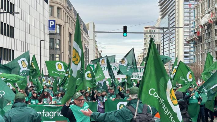 L'agricoltura protesta a Bruxelles, Giansanti "Asset strategico per l'Europa"