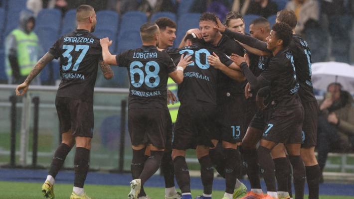 Lazio-Napoli 0-2, a segno Spinazzola e Rrahmani