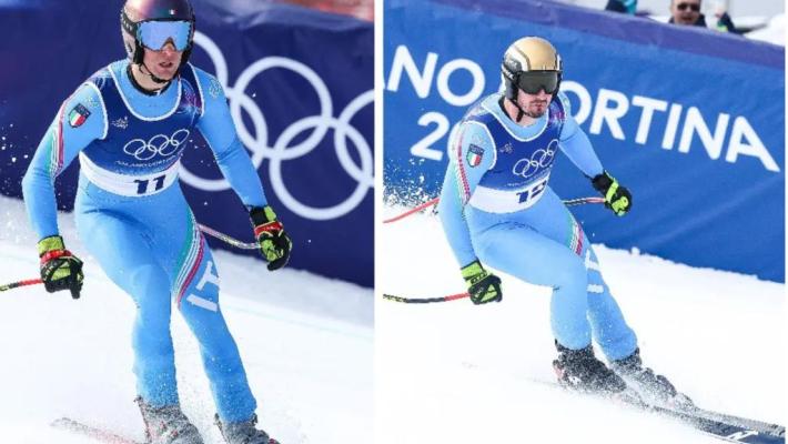 A Milano-Cortina argento Franzoni e bronzo Paris, prime medaglie Italia in discesa