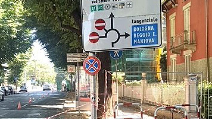 Il marciapiede di viale San Michele