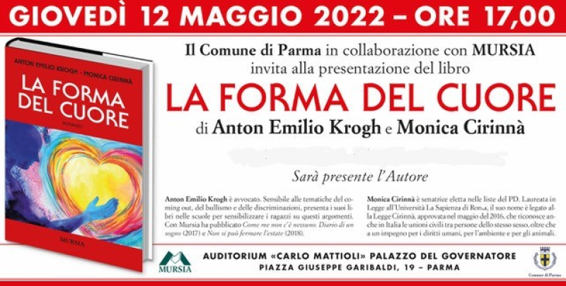 &ldquo;La forma del cuore&rdquo;. Gioved&igrave; 12 maggio, alle 17, Auditorium Carlo Mattioli Palazzo del Governatore