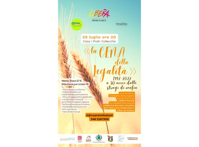 La Cena della Legalit&agrave;