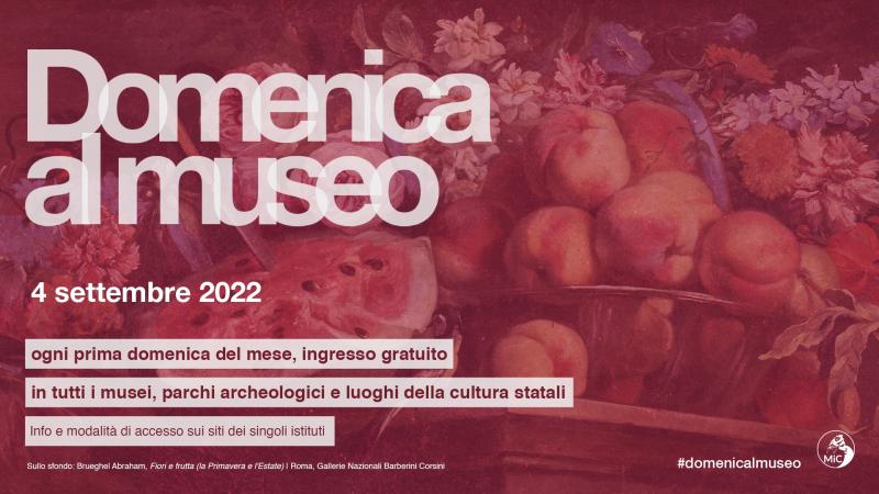 &laquo;Domenica al museo&raquo;: ingressi gratuiti