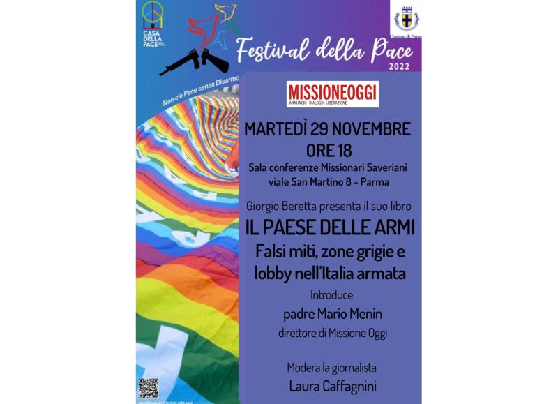 Parma, 29 novembre: incontro con Giorgio Beretta (Festival della pace)