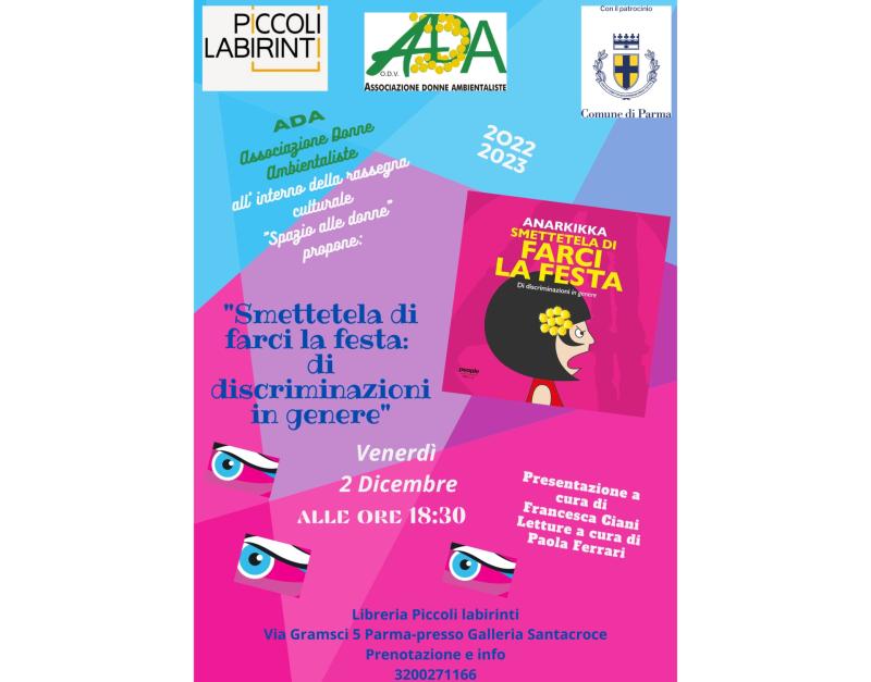 Gli appuntamenti oltre novembre del calendario promosso dall'Assessorato alle Pari opportunit&agrave; per la Giornata Internazionale contro la Violenza verso le Donne (2)