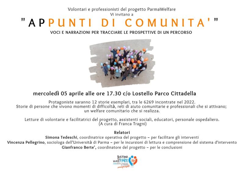 Voci di volontari e professionisti tracciano le prospettive del percorso di Parma welFARE. 