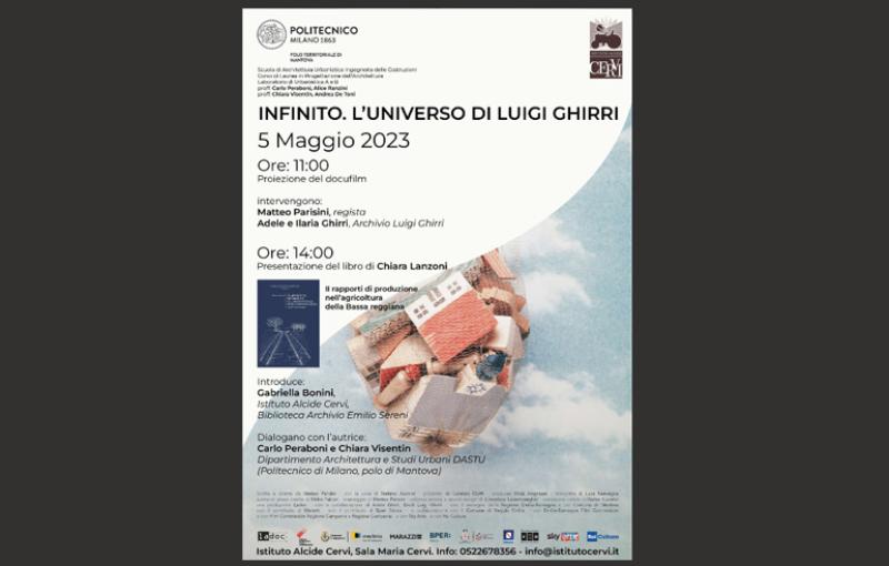 &ldquo;Infinito. L&rsquo;universo di Luigi Ghirri&rdquo; e la presentazione del volume di Chiara Lanzoni