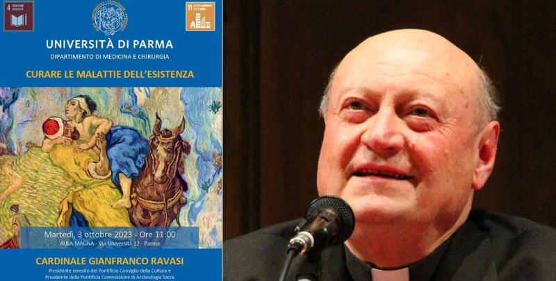  All&rsquo;universit&agrave; di Parma il cardinale Gianfranco Ravasi parla di &ldquo;Curare le malattie dell&rsquo;esistenza&rdquo;