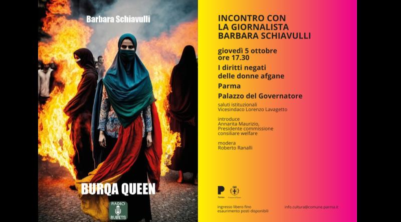 I diritti negati delle donne afgane. A Palazzo del Governatore, gioved&igrave; 5 ottobre alle 17.30, incontro con la giornalista Barbara Schiavulli