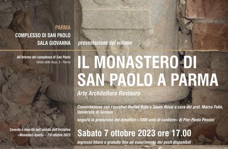 Presentazione sabato 7 ottobre alle 17 al Laboratorio Aperto nell'ambito di Monasteri Aperti 2023.