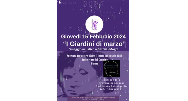 Gioved&igrave; 15 "Pensieri e Parole", spettacolo dedicato alle canzoni di Battisti e Mogol
