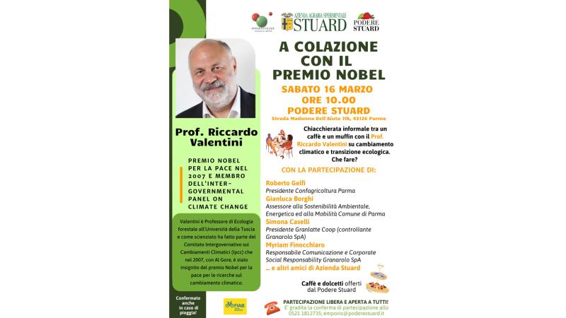 A colazione con il Nobel Prof. Riccardo Valentini al Podere Stuard